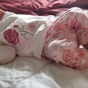 Floral baby girl outfit